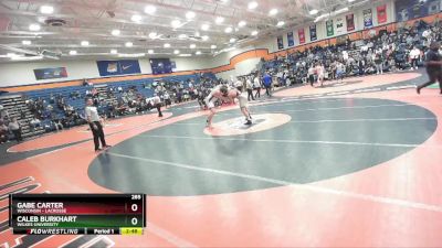 285 lbs Cons. Round 5 - Gabe Carter, Wisconsin - Lacrosse vs Caleb Burkhart, Wilkes University