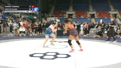 155 lbs Cons. Rd Of 16 - Romina Temengil, Texas vs Josylyn Glass, California