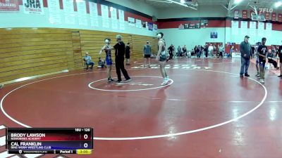 126 lbs Quarterfinal - Brody Lawson, NoWorries Academy vs Cal Franklin, Ring Worm Wrestling Club