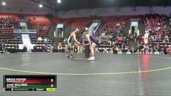 157 lbs Quarterfinals (8 Team) - Brock Foster, Fowlerville HS vs Zane Willobee, Gaylord HS