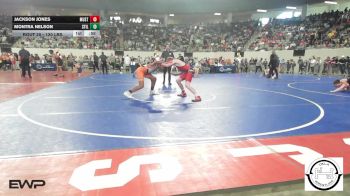 120 lbs Consi Of 32 #2 - Jackson Jones, Mustang Middle School vs Montra Nelson, Stillwater Wrestling