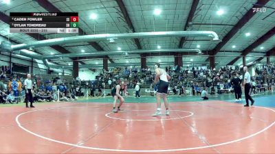 215 lbs Semifinal - Dylan Tondreau, SLAM! Nevada vs Caden Fowler, Spanish Springs