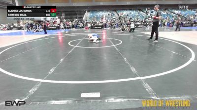 61 lbs 5th Place - Eljotas Zaremba, Aniciete Training Club vs Sier Del Real, Ridge Wresting Club
