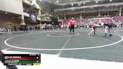 76 lbs Quarterfinal - Lucas Allison, The Best Wrestler vs Declan Naegele, MWC