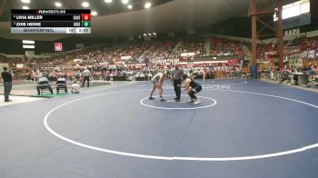190 lbs Quarterfinal - Zoie Hesse, Iola HS vs Livia Miller, Clearwater HS