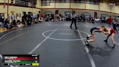 88 lbs Round 1 (10 Team) - Nick Hobson, Mat Warriors vs Maverik Wilson, The Compound