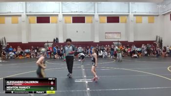 66 lbs Quarterfinal - Newton Manucy, Ninety Six Wrestling vs Alessandro Calderon, Sons Of Thunder