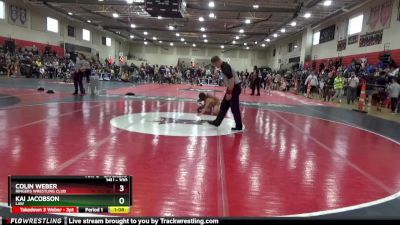 100 lbs 1st Place Match - Colin Weber, Ringers Wrestling Club vs Kai Jacobson, LAW