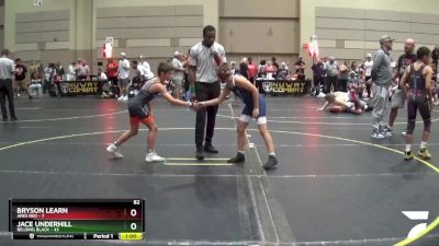 82 lbs Round 3 (6 Team) - Jace Underhill, Belding Black vs Bryson Learn, Ares Red