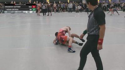 113 lbs Cons. Sub-quarters - Brandon Gaither, Patton Trained vs Aidan Ortega, Izzy Style Wrestling