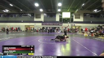 130 lbs 7th Place Match - Julia Phillips, Pleasant Valley vs Asiya Hussein, Linn-Mar