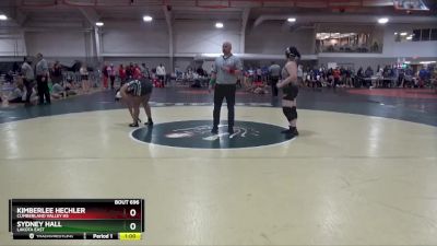 190 lbs Cons. Round 5 - Sydney Hall, LAKOTA EAST vs Kimberlee Hechler, Cumberland Valley Hs