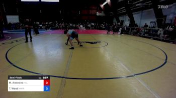 138A lbs Semifinal - Militano Antonino, Italy vs Tony Wood, Warrior Rtc / Jay County