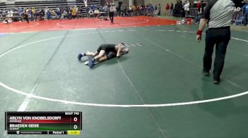 95 lbs Cons. Round 3 - Braeden Geise, Albany vs Arlyn Von Knobelsdorff, Goodhue