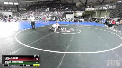 2A 144 lbs 3rd Place Match - Brock Armstrong, Orting vs Michael Fritz, Orting