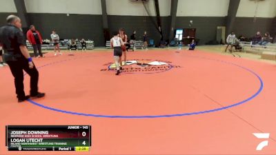 145 lbs Cons. Round 3 - Joseph Downing, Redmond High School Wrestling vs Logan Utecht, Inland Northwest Wrestling Training Center