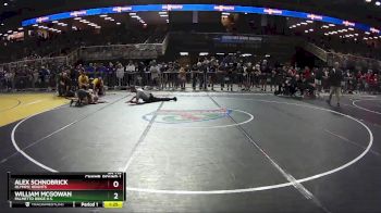 3A 113 lbs Champ. Round 1 - William McGowan, Palmetto Ridge H.S. vs Alex Schnobrick, Olympic Heights