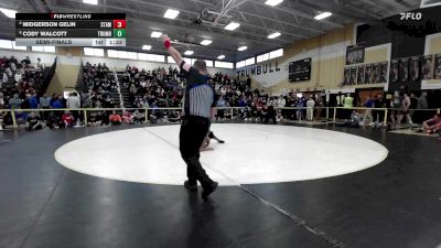 150 lbs Semifinal - Midgerson Gelin, Stamford vs Cody Walcott, Trumbull