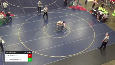 117 lbs Consi Of 32 #1 - Aidan Hilburt, Dallas vs Leelan Baughman, Donegal