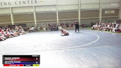 150 lbs Round 2 (8 Team) - Mason Horwat, Pennsylvania vs Bryston Scoles, Wisconsin