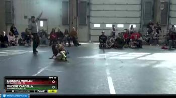 60 lbs Round 2 (8 Team) - Leonidas Murillo, PA Alliance Red vs Vincent Cardella, Vougars Honors