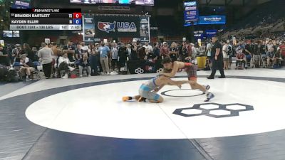138 lbs Cons. Sub-rd Of 64 - Braiden Bartlett, Texas vs Kayden Eller, Iowa