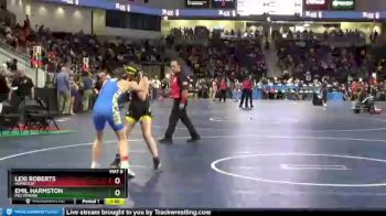 125 lbs Cons. Round 2 - Emil Harmston, Mid-Prairie vs Lexi Roberts, Humboldt