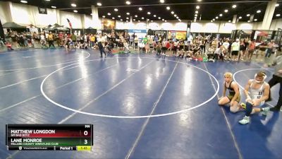 126 lbs Semifinal - Matthew Longdon, NM Bad Boyz vs Lane Monroe, Millard County Wrestling Club