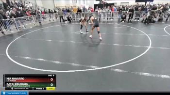 100 lbs Quarterfinal - Mia Navarro, California vs Katie Biscoglia, Ubasa Wrestling Academy