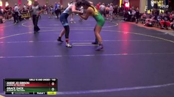 140 lbs Round 5 - Andie Jo Gibson, Queens Of The Corn vs Grace Dack, Queens Of The Corn