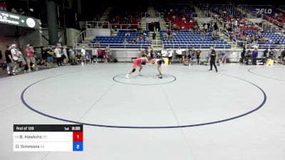 113 lbs Rnd Of 128 - Blake Hawkins, CO vs Darius Simmons, PA