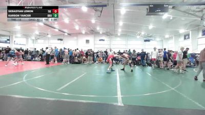 153 lbs 7th Place - Sebastian Lemon, The Asylum Yellow-HS vs Karson Yancer, Ohio Gold-HS