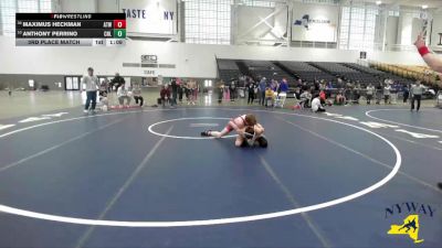 138 lbs 3rd Place Match - Maximus Heckman, Alexander Tri-Town Wrestling vs Anthony Perrino, Club Not Listed