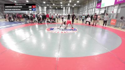 132 lbs Cons. Round 2 - Jameson Bradford, Lake Stevens Wrestling Club vs Nathan Kostecka, NW Spartans Wrestling