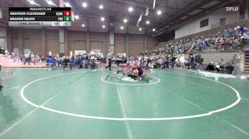 120 lbs Cons. Round 3 - Grayson Clevenger, Ozark vs Braden Heath, Piedmont