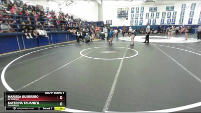 170 lbs Champ. Round 1 - Katerina Tauanu`u, Camarillo vs Marissa Guerrero, El Rancho