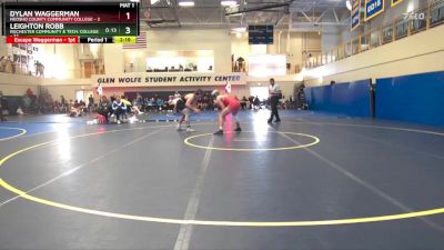 184 lbs Round 3 (6 Team) - Dylan Waggerman, Neosho County Community College vs Leighton Robb, Rochester Community & Tech. College