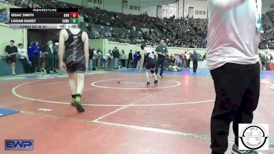 110 lbs Consi Of 32 #1 - Issac Smith, Saint's Wrestling Club vs Logan Darst, Comanche MS