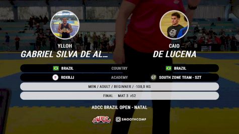 Ylloh Gabriel Silva De Almeida vs Caio De Lucena 2025 ADCC Natal Open