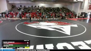 135 lbs Quarterfinal - Kaiya Winbush, Eaglecrest vs Olivia Newel, Vista Ridge