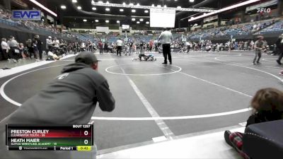 73 lbs Cons. Round 4 - Heath Maier, SlyFox Wrestling Academy vs Preston Curley, Clearwater Youth