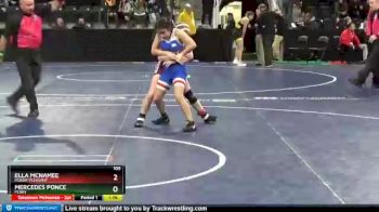 105 lbs Cons. Round 4 - Ella McNamee, Mount Pleasant vs Mercedes Ponce, Perry