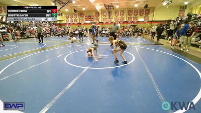 64 lbs Consolation - Hunter Crow, Berryhill Wrestling Club vs Bostyn Bayer, Broken Arrow Wrestling Club