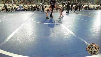 61 lbs Consi Of 16 #2 - Magnolia Benton, Honey Badgers Wrestling Club vs Gray Henry, Woodland Wrestling Club