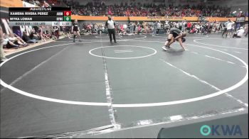 125 lbs Semifinal - Xamena Rivera Perez, ARDMORE TAKEDOWN CLUB vs Myka Loman, Newcastle Youth Wrestling