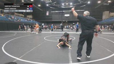 117 lbs Cons. Semi - Avery Hinojos, Barton Community College vs Jamiyah Thompson, Unattached