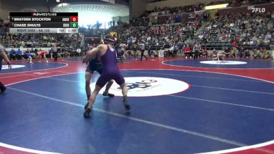 5A 132 lbs Quarterfinal - Chase Shults, El Dorado vs Brayden Stockton, Greenwood