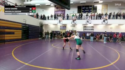 165 lbs Round 1 - Haylo Chavez, Riverton Middle School vs Brooklyn Crooks, Lander Middle School