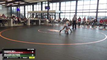 J-2 lbs Cons. Round 1 - Maddox Bell, Western Dubuque Little Bobcats vs Branzen Butteris, Mcdominate Training Center