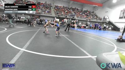 43 lbs Final - Miles Sanders, Team Tulsa Wrestling Club vs Kashton Legg, Keystone Kids Wrestling Club